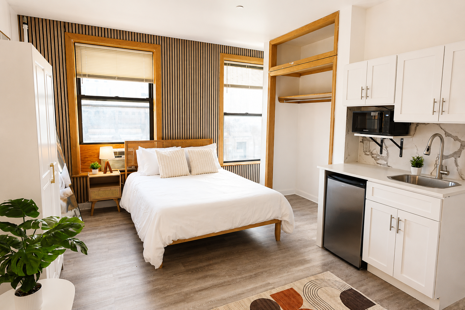 Room 303 — Studio Basic with Shared Bathroom