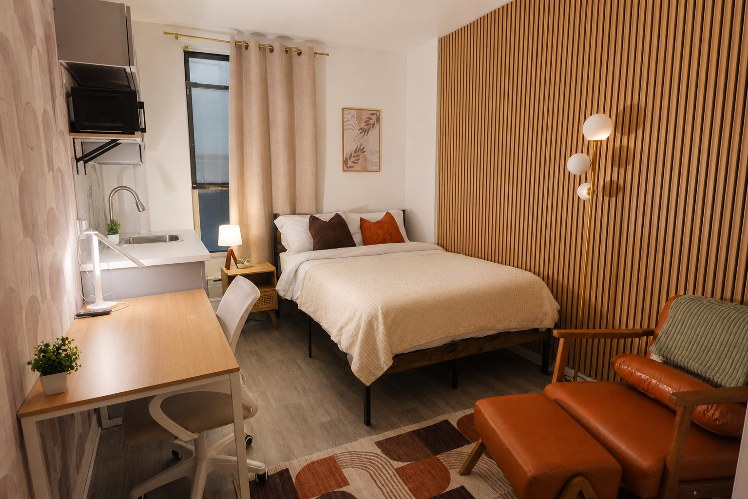 Room 107 — Studio Basic with Shared Bathroom