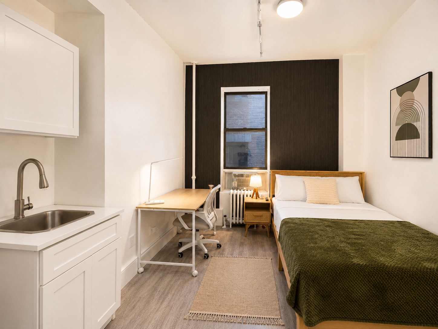 Room 1104 — Studio Basic with Shared Bathroom