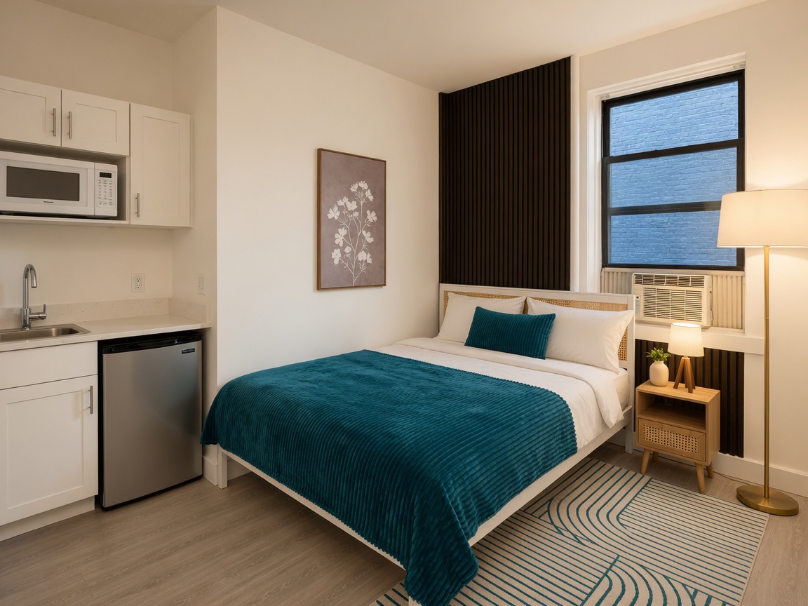 Room 102 — Studio Basic with Shared Bathroom